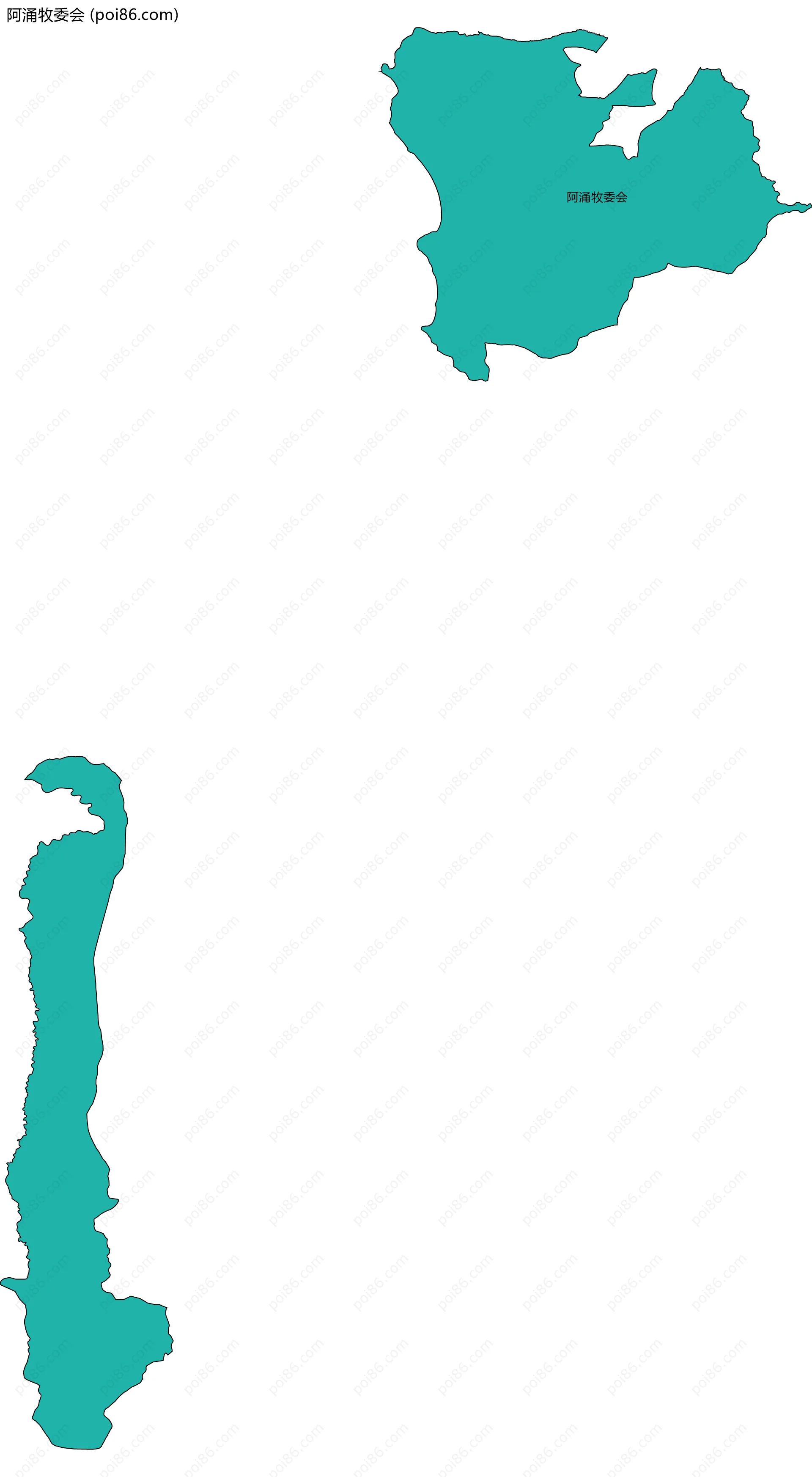 阿涌牧委会边界地图
