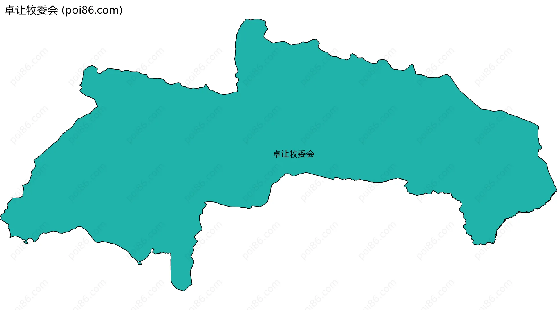 卓让牧委会边界地图
