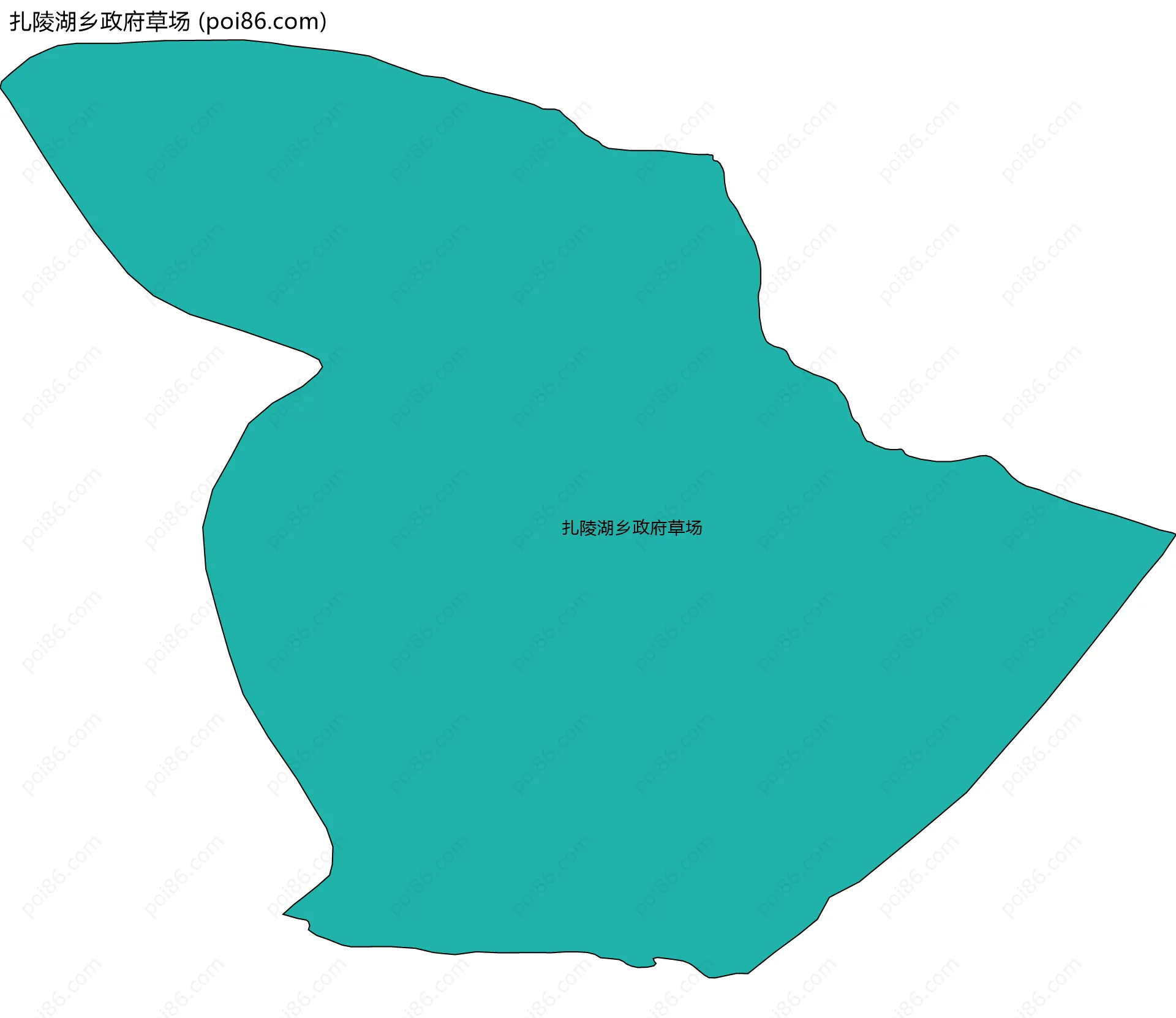 扎陵湖乡政府草场边界地图