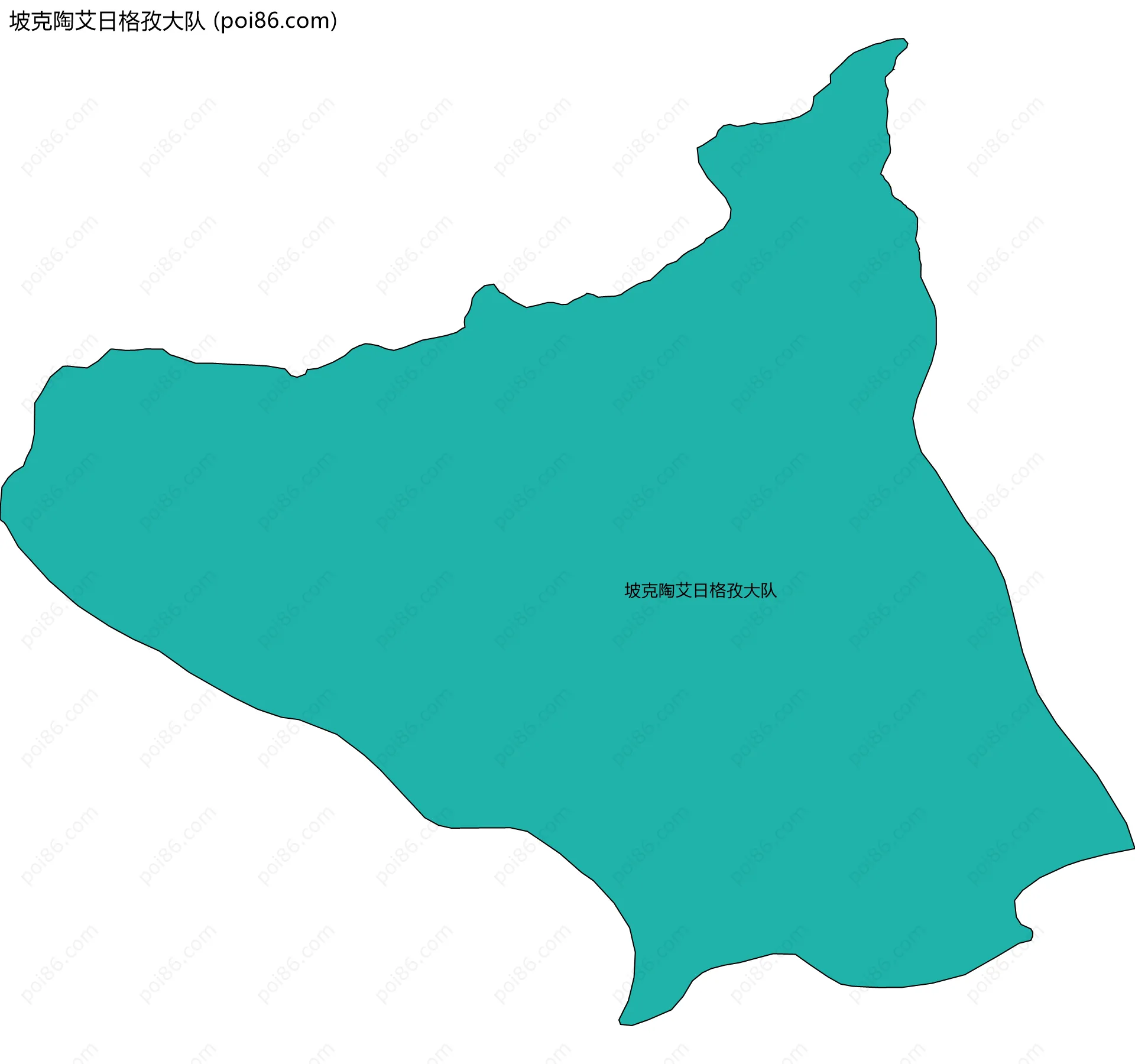 坡克陶艾日格孜大队边界地图