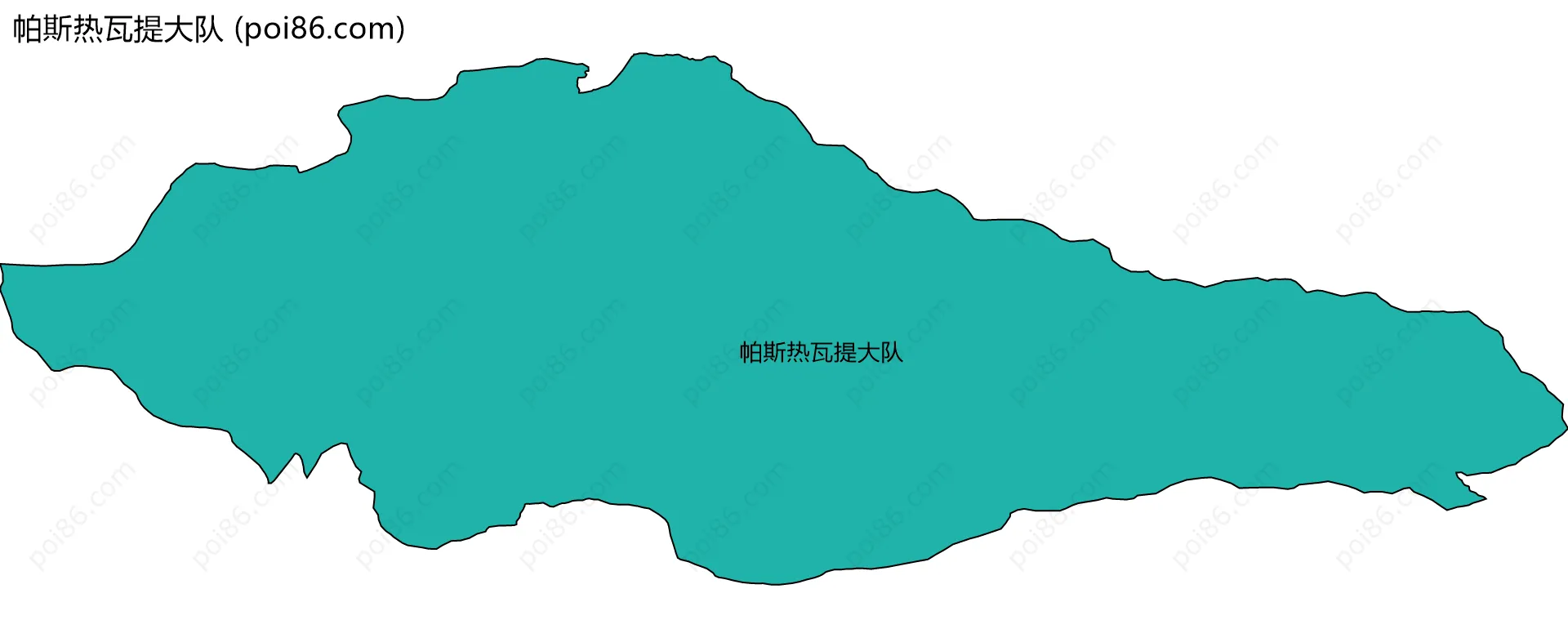 帕斯热瓦提大队边界地图