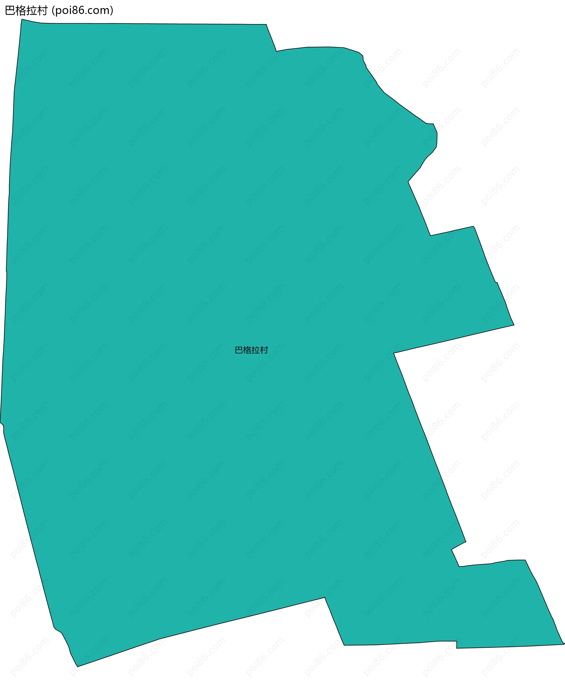 巴格拉村边界地图