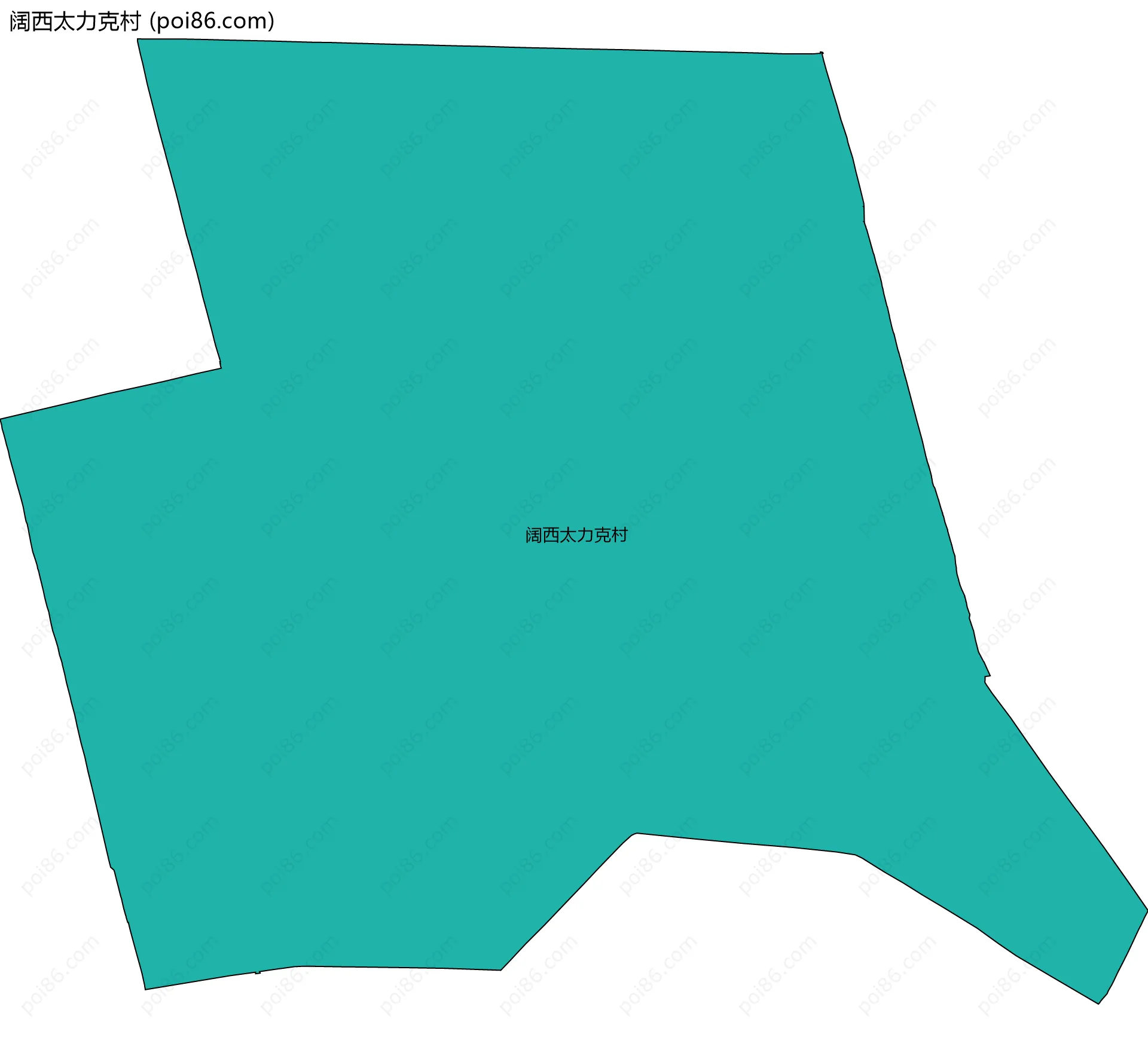 阔西太力克村边界地图