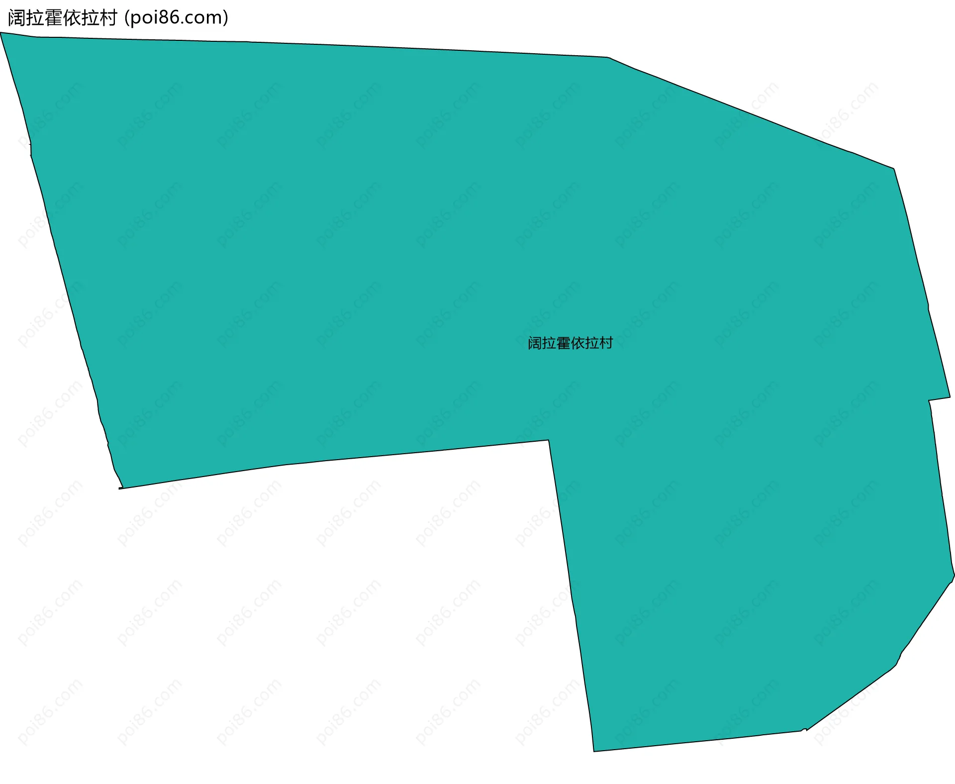 阔拉霍依拉村边界地图