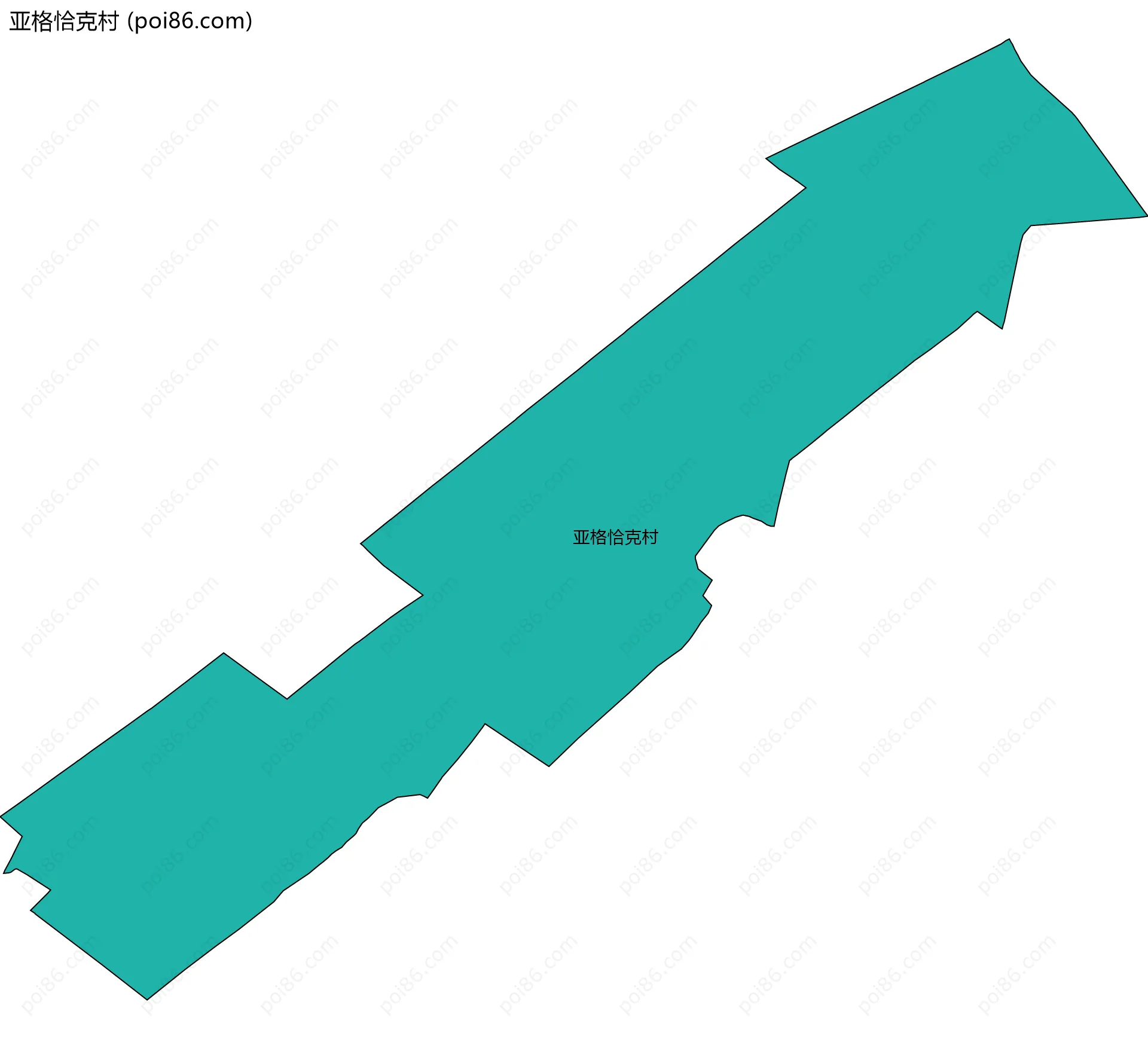 亚格恰克村边界地图