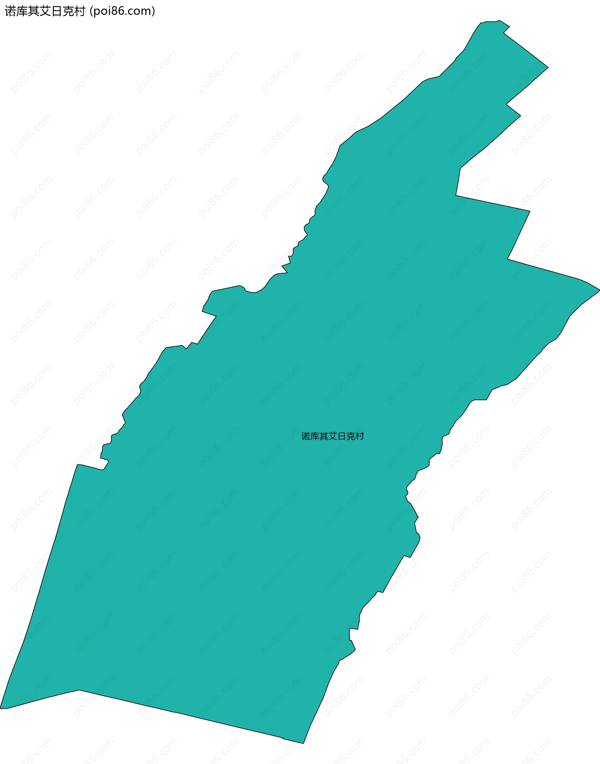 诺库其艾日克村边界地图