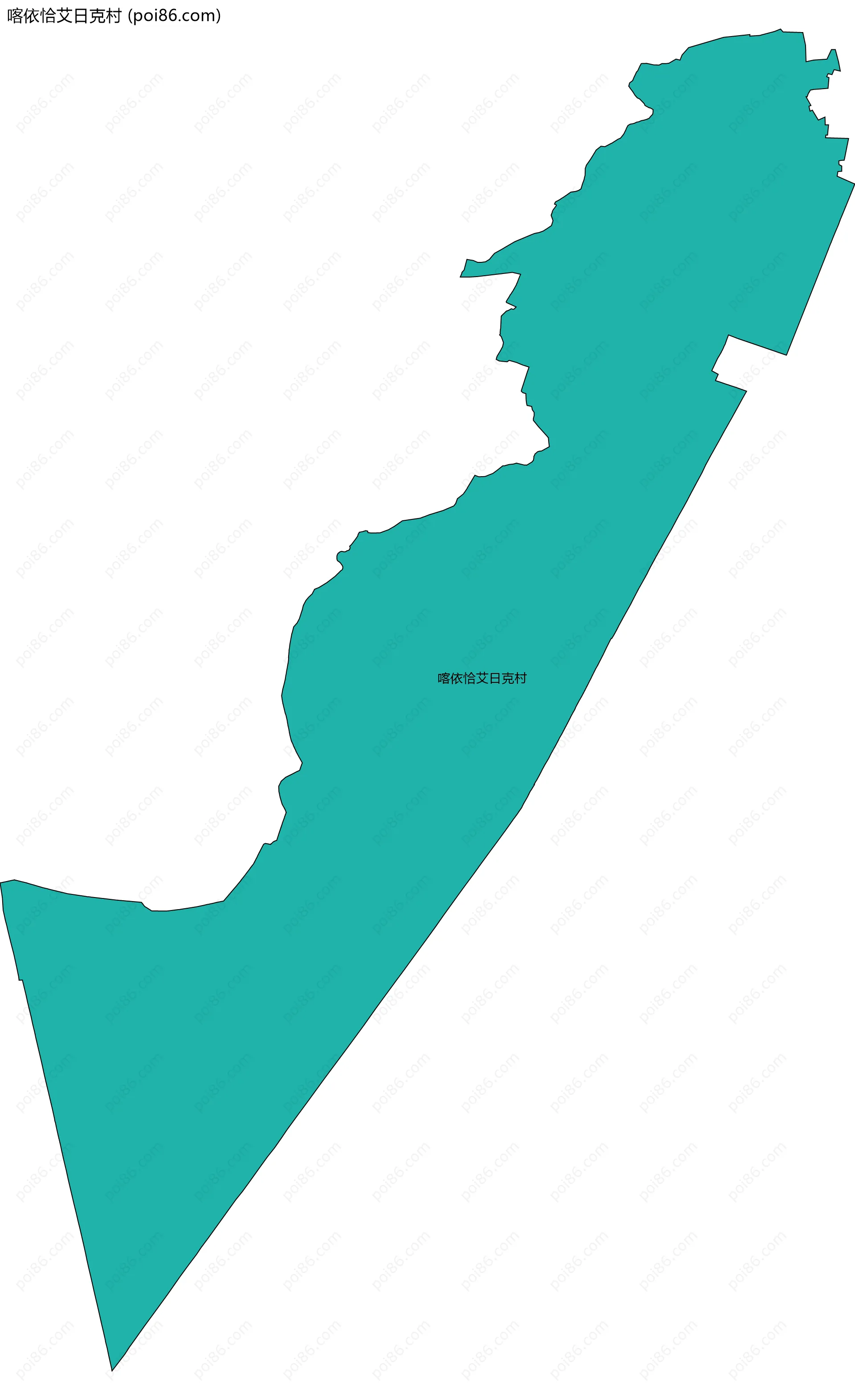喀依恰艾日克村边界地图