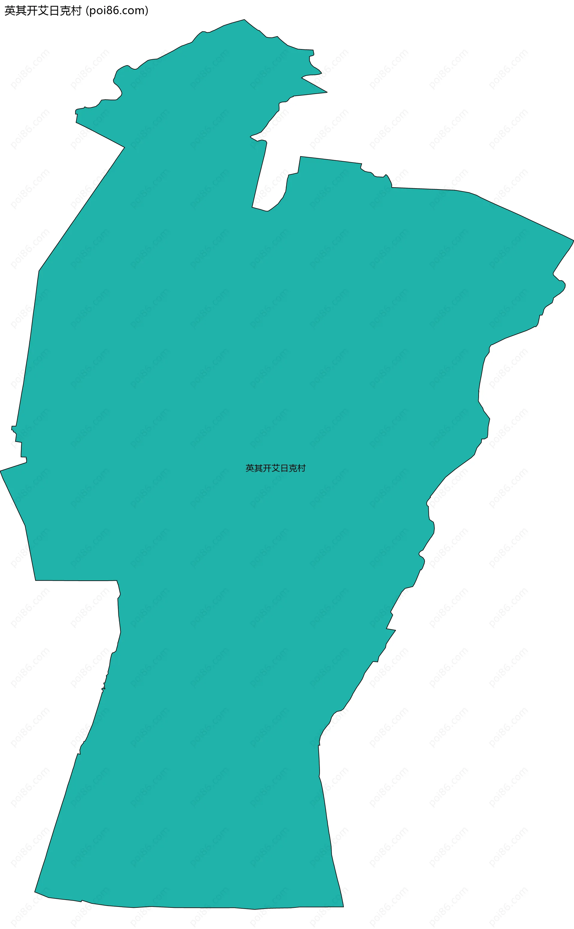 英其开艾日克村边界地图