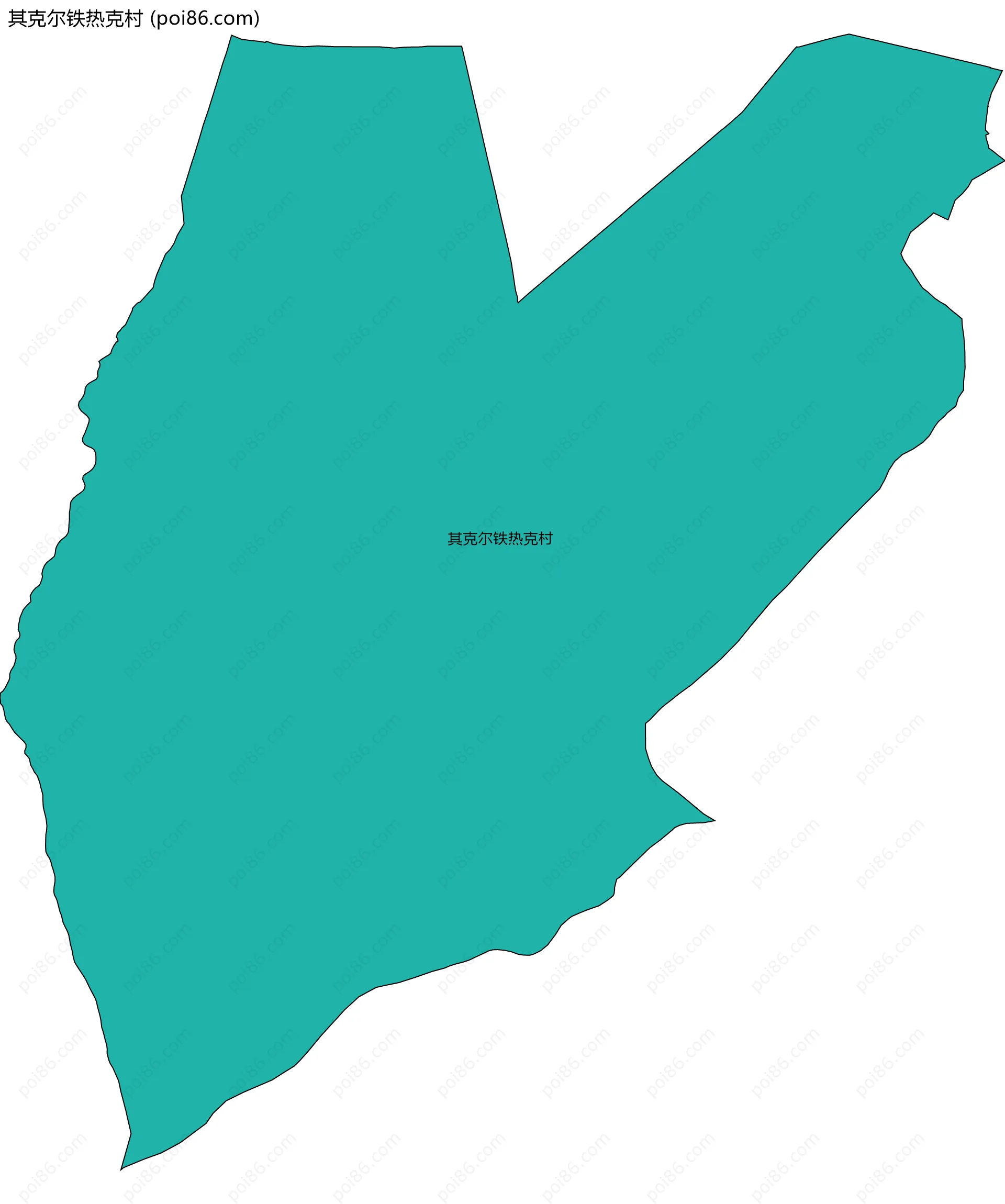 其克尔铁热克村边界地图