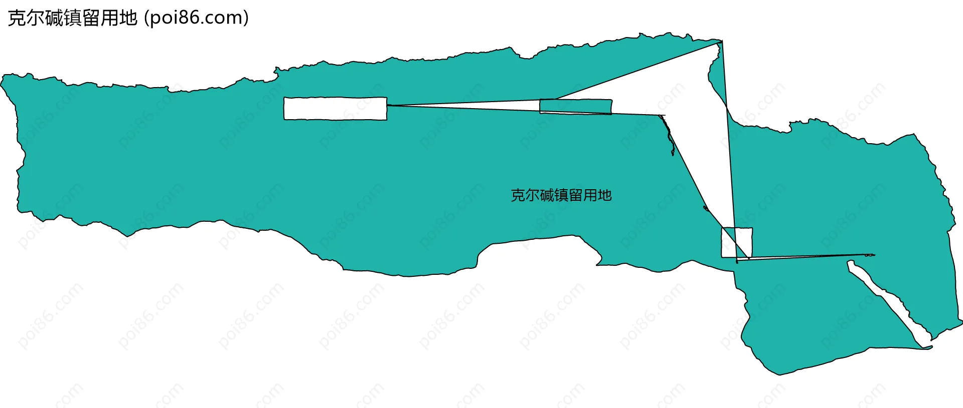 克尔碱镇留用地边界地图