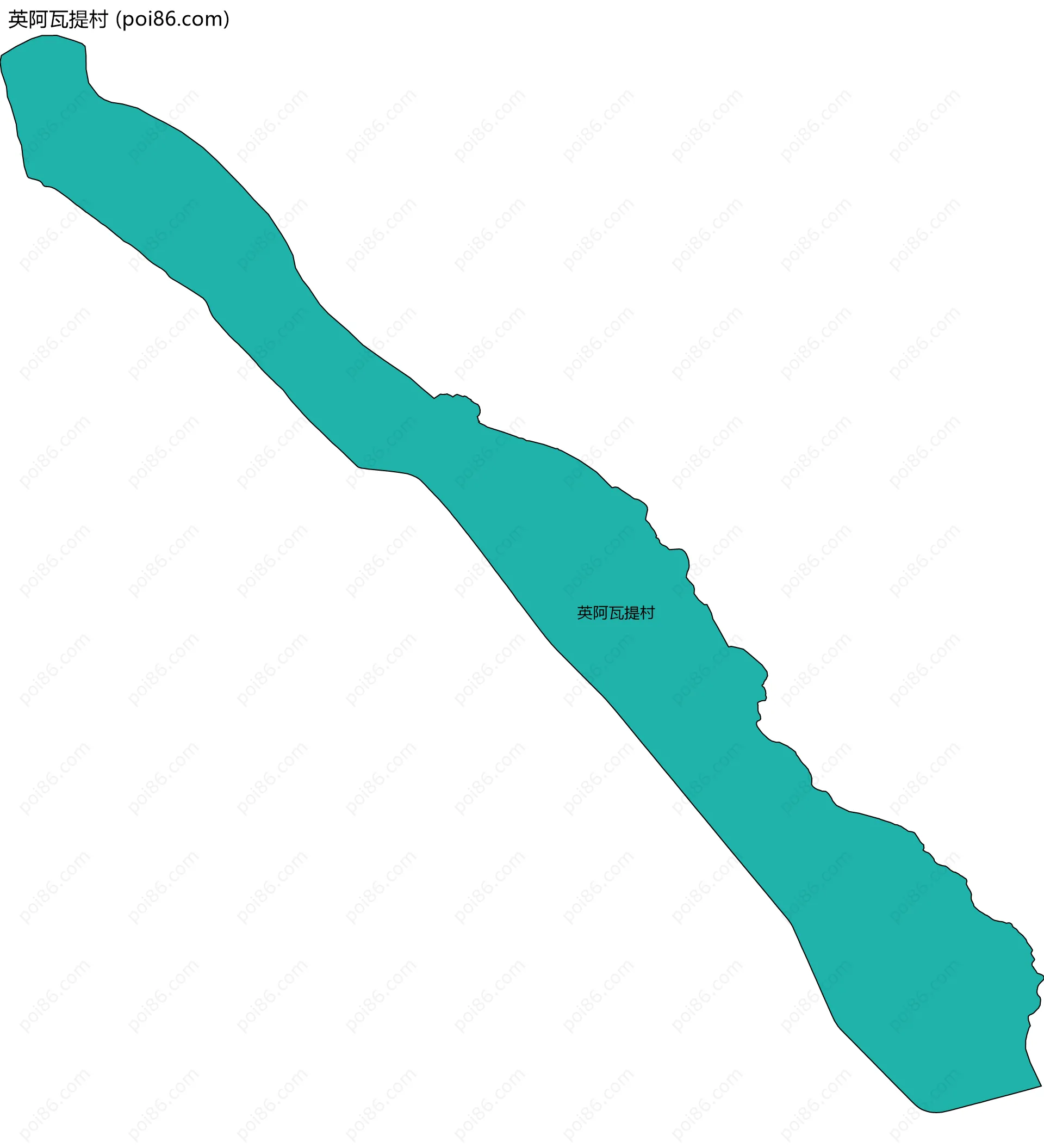 英阿瓦提村边界地图