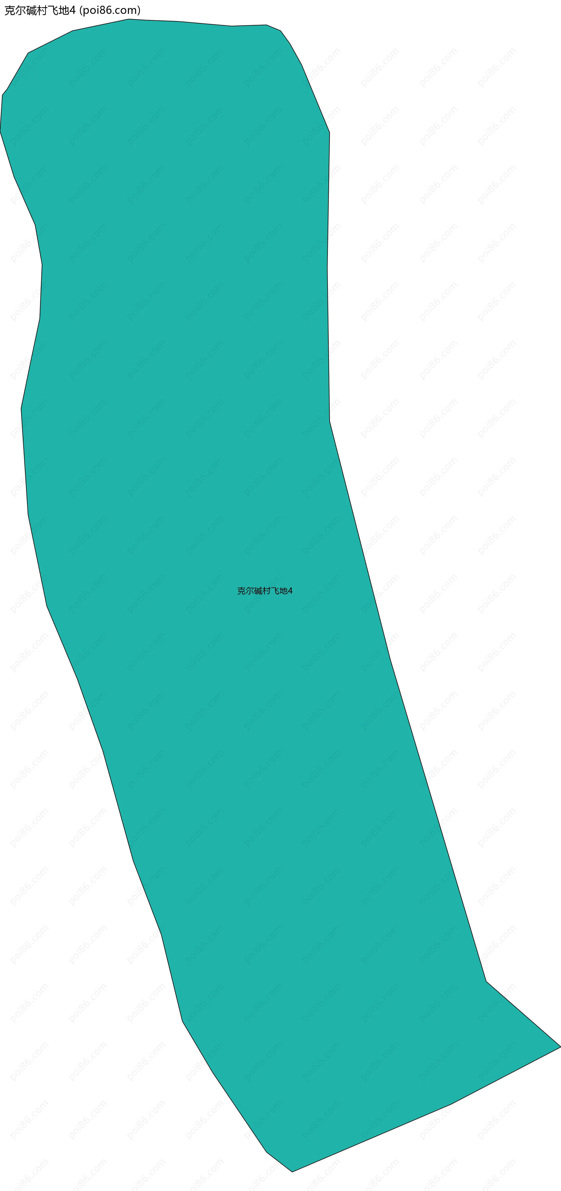 克尔碱村飞地4边界地图