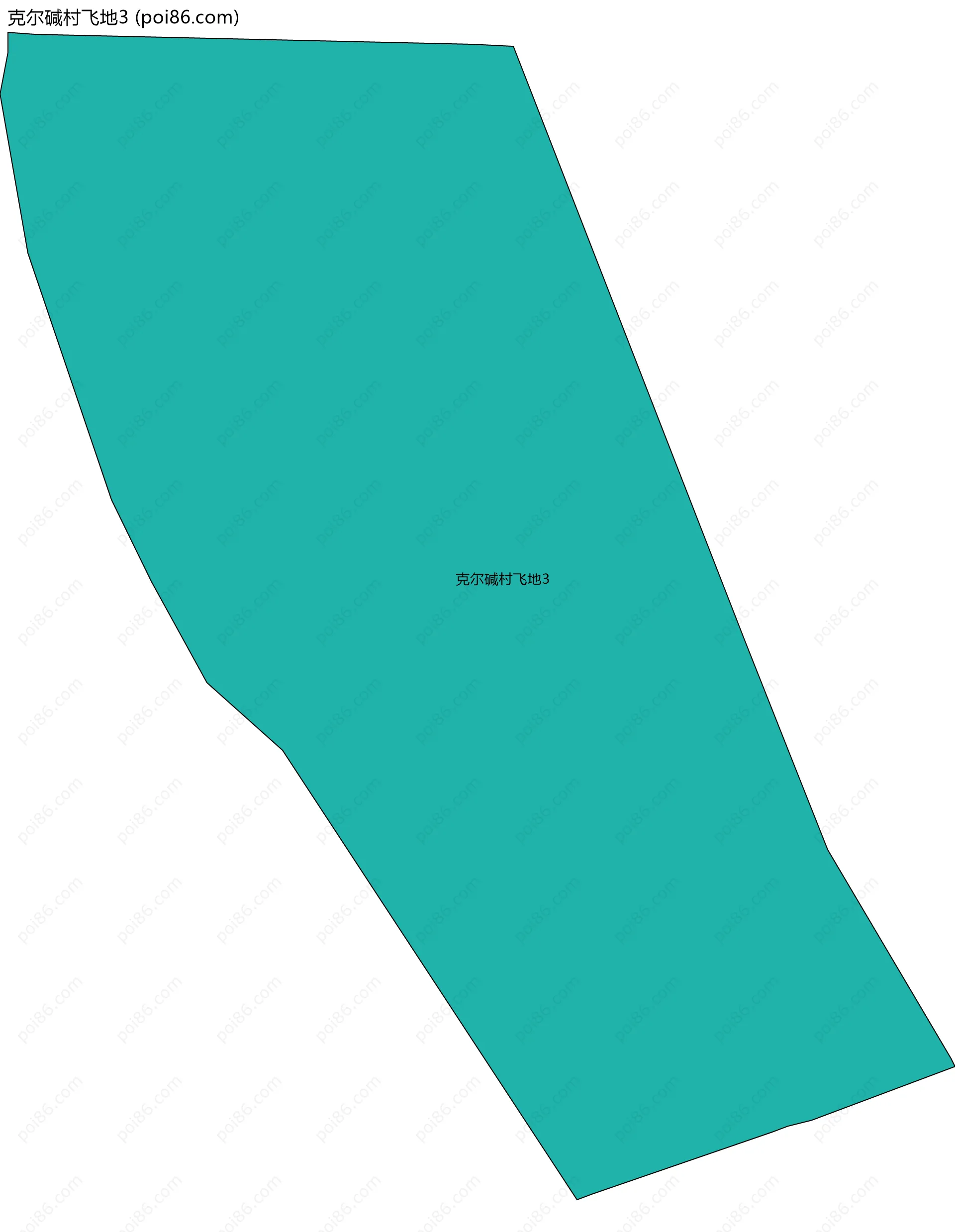 克尔碱村飞地3边界地图