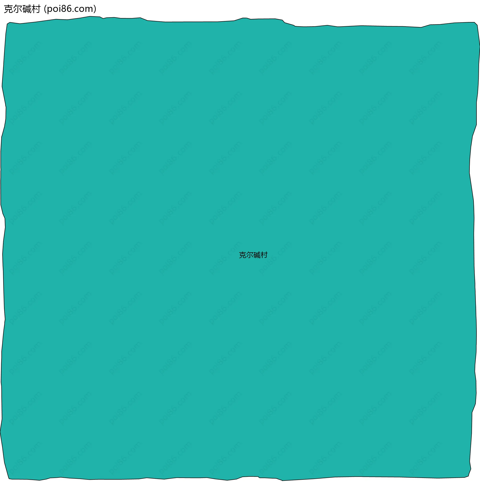 克尔碱村边界地图