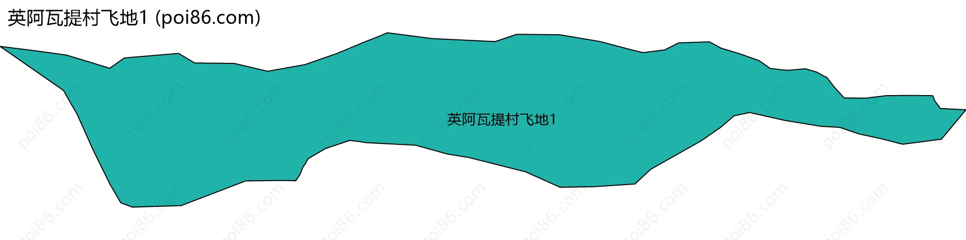 英阿瓦提村飞地1边界地图