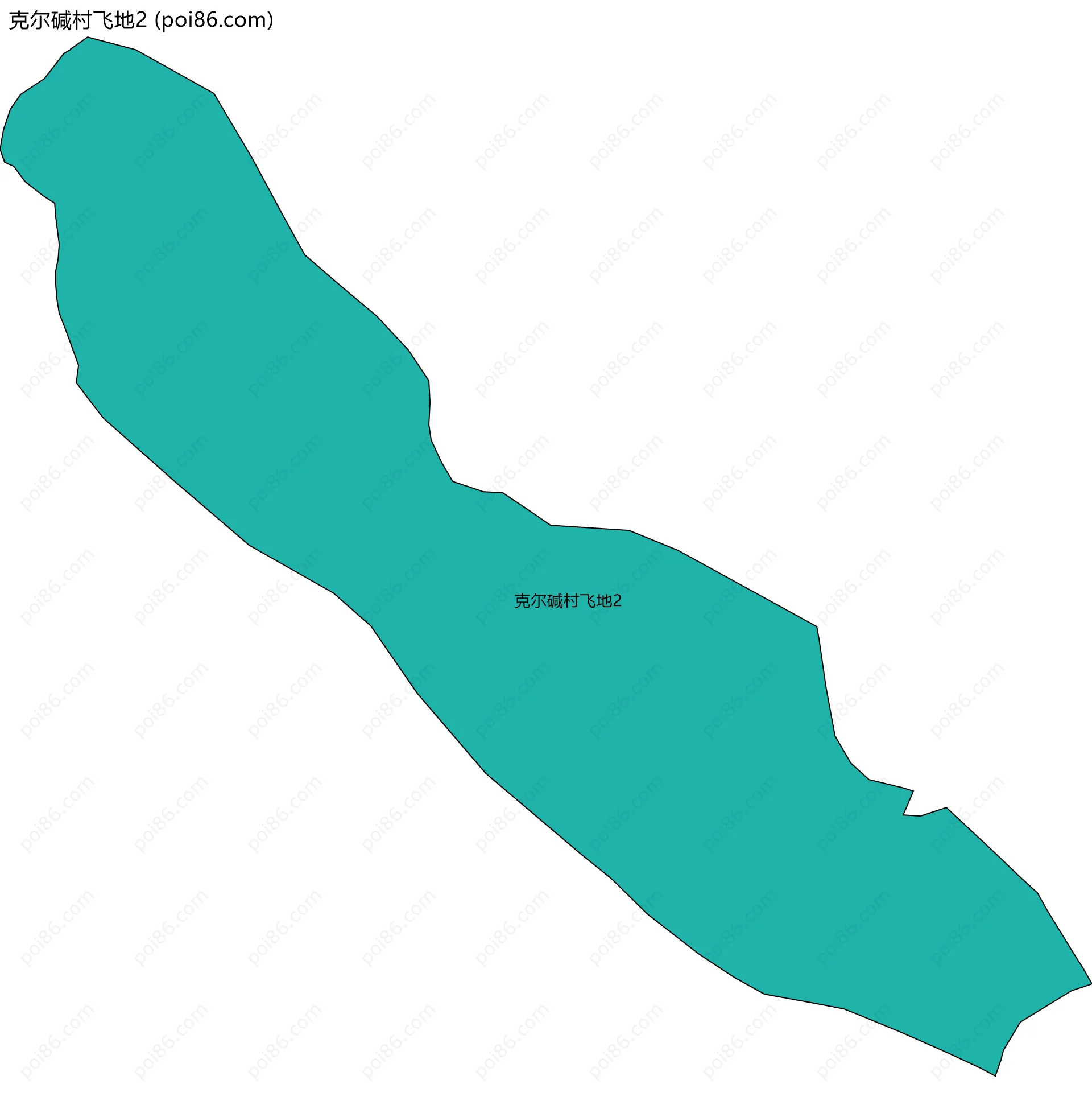 克尔碱村飞地2边界地图