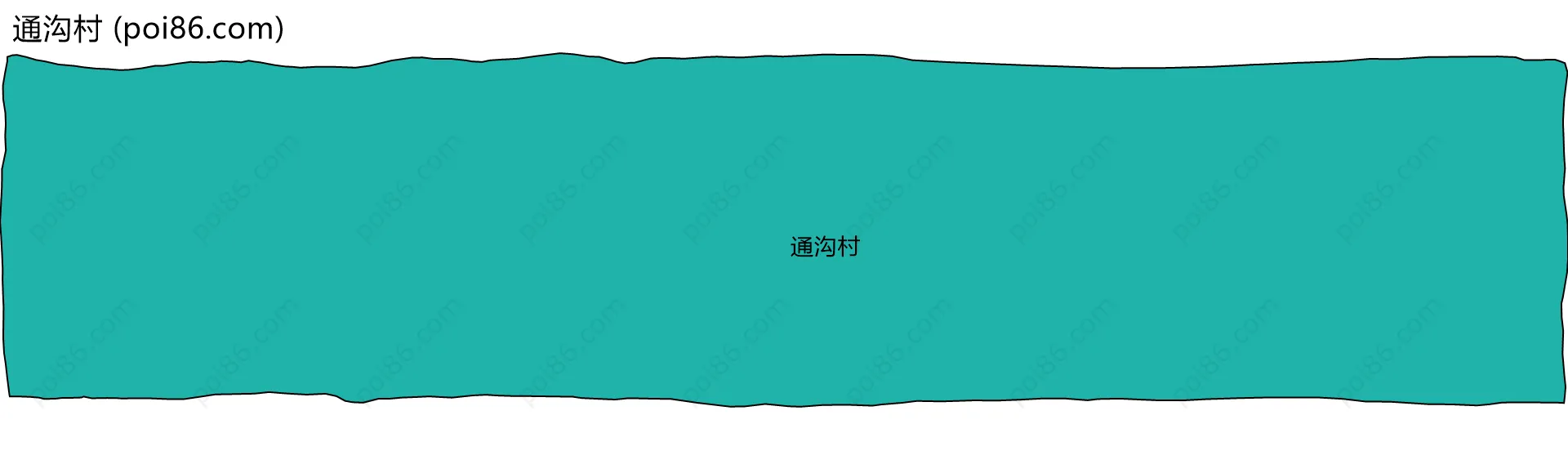 通沟村边界地图