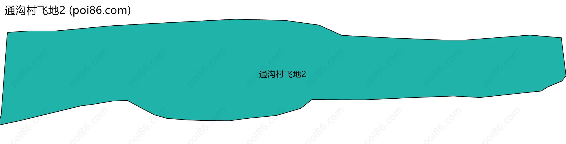 通沟村飞地2边界地图