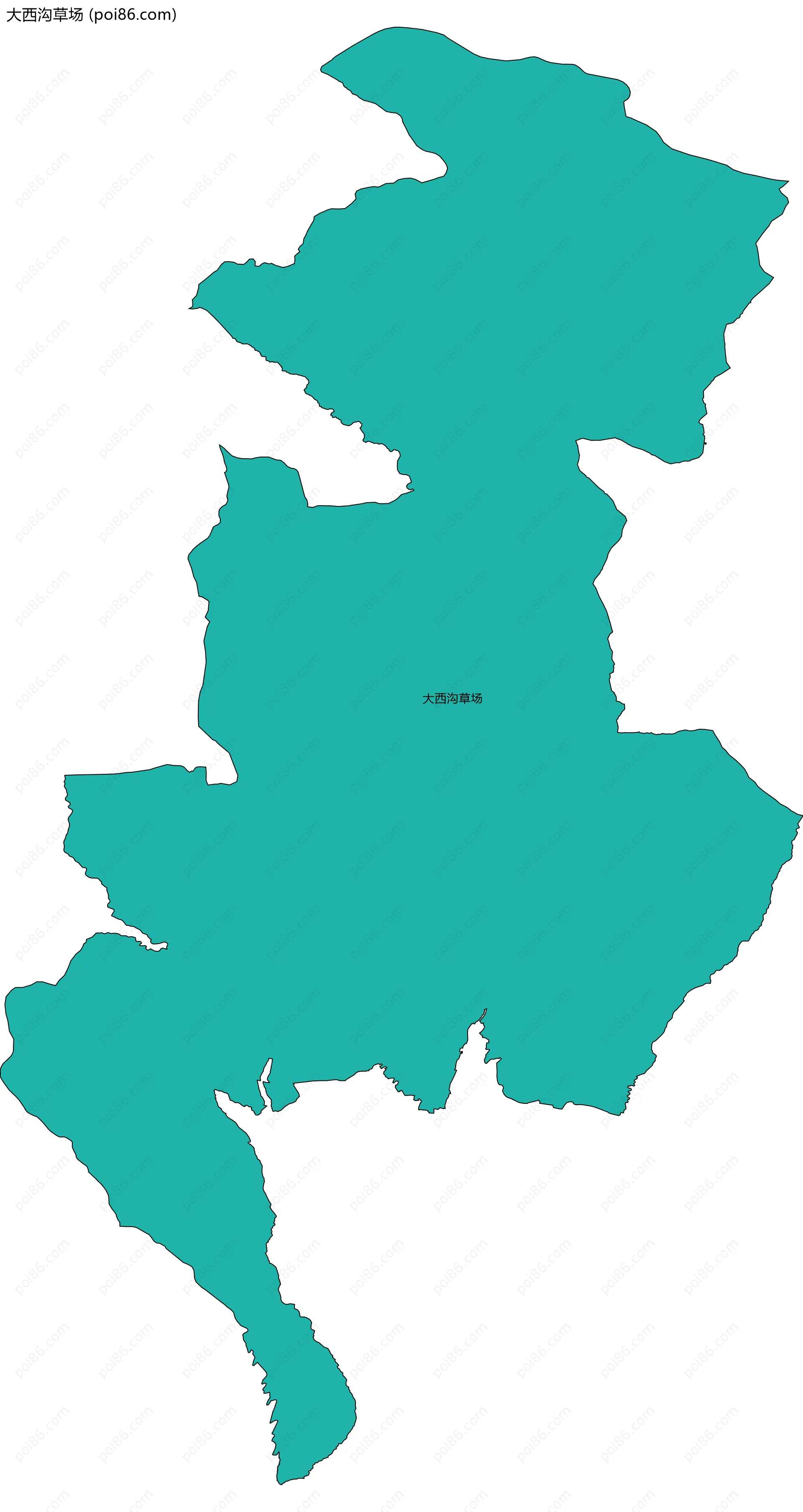 大西沟草场边界地图