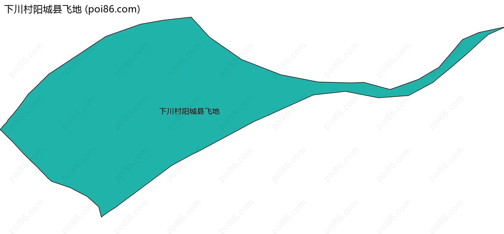 下川村阳城县飞地边界地图