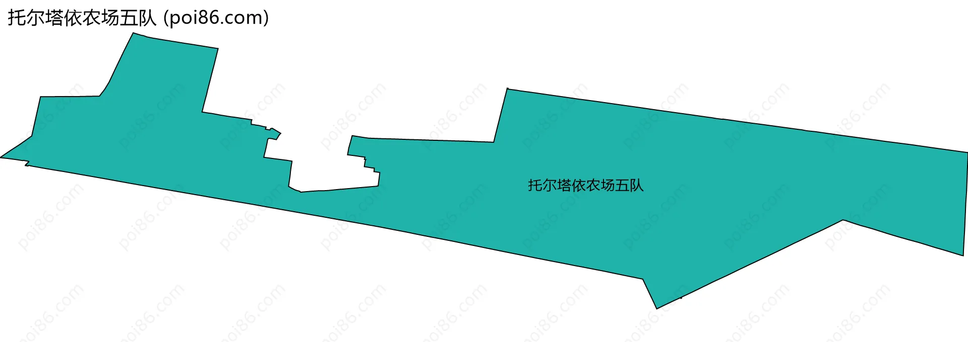 托尔塔依农场五队边界地图