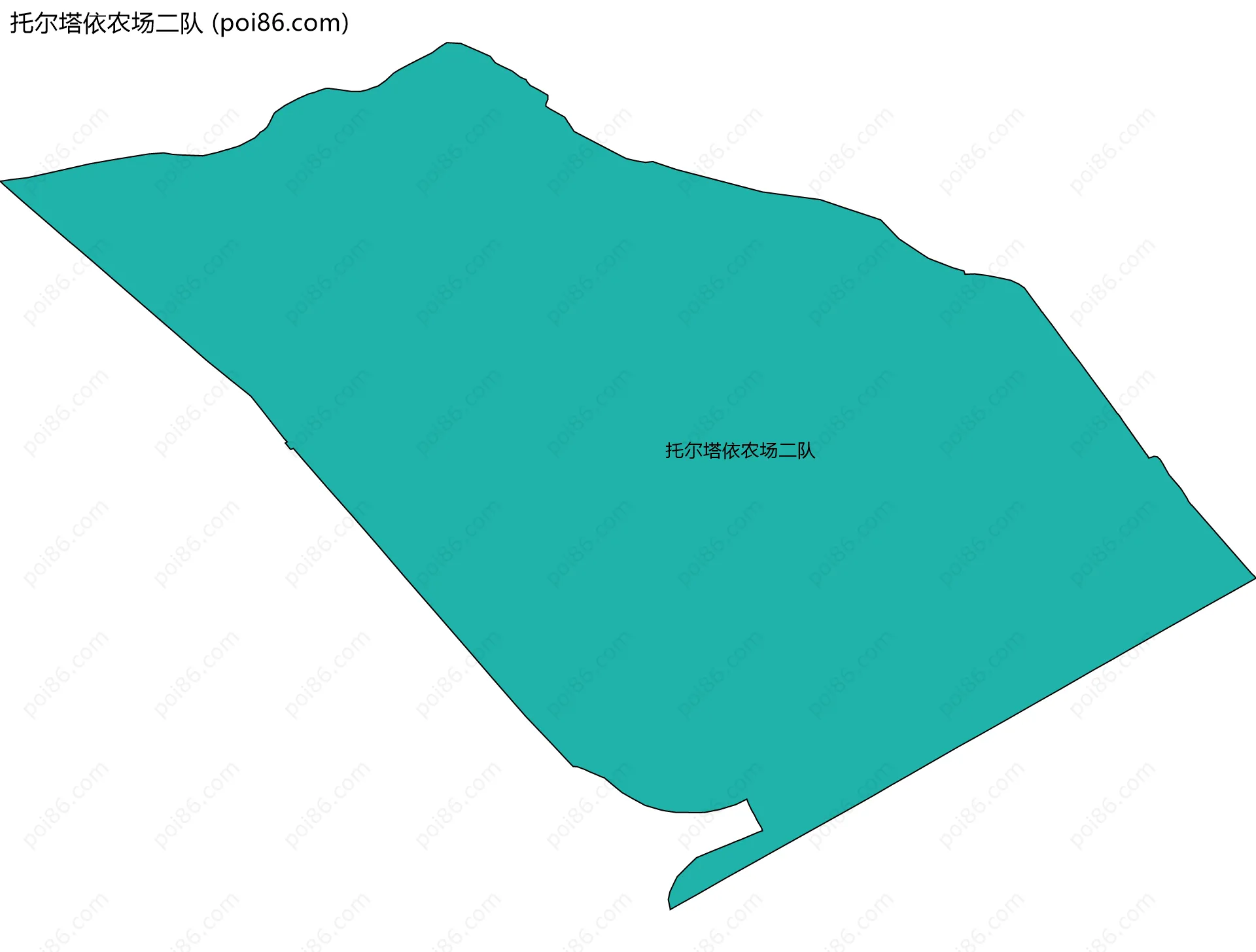托尔塔依农场二队边界地图
