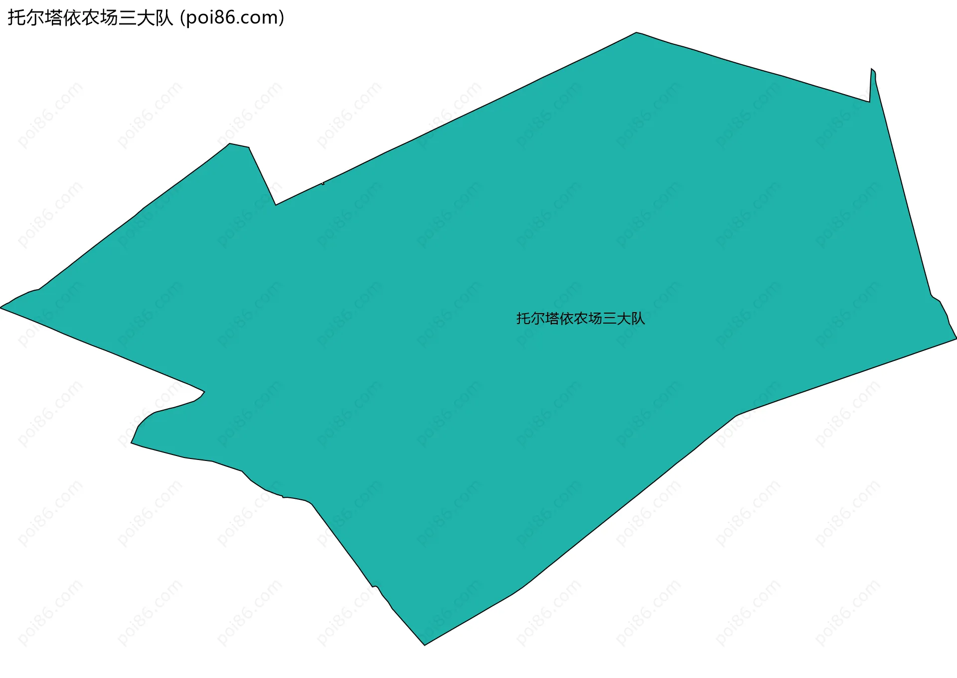 托尔塔依农场三大队边界地图