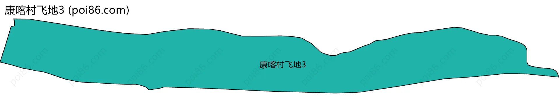 康喀村飞地3边界地图