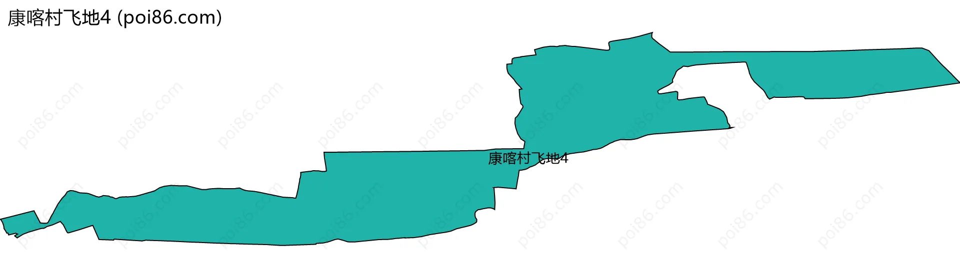 康喀村飞地4边界地图