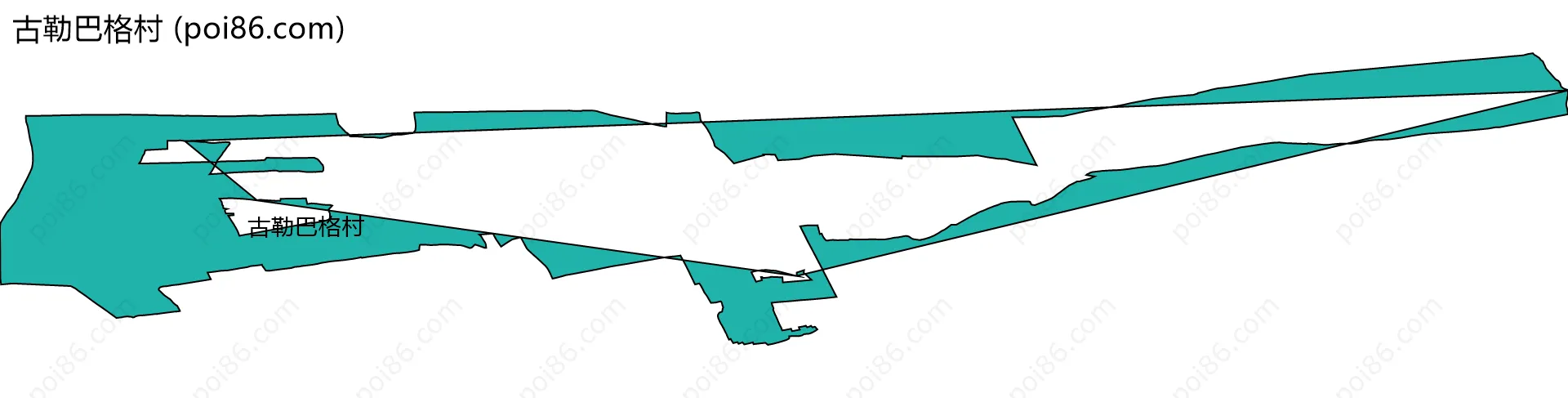 古勒巴格村边界地图