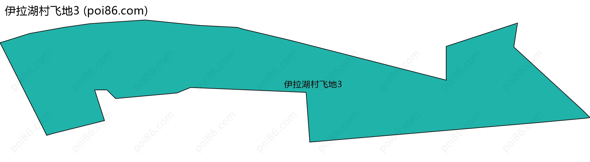 伊拉湖村飞地3边界地图