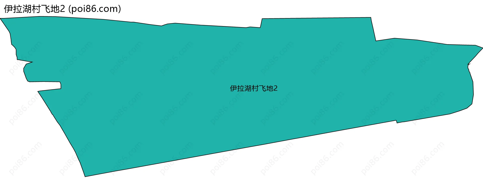 伊拉湖村飞地2边界地图