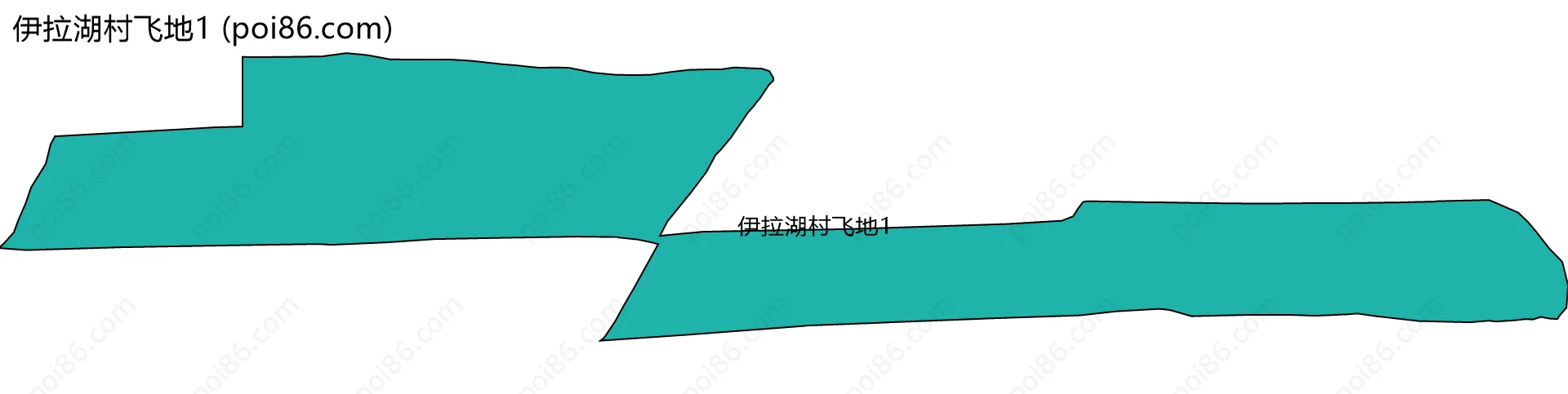伊拉湖村飞地1边界地图