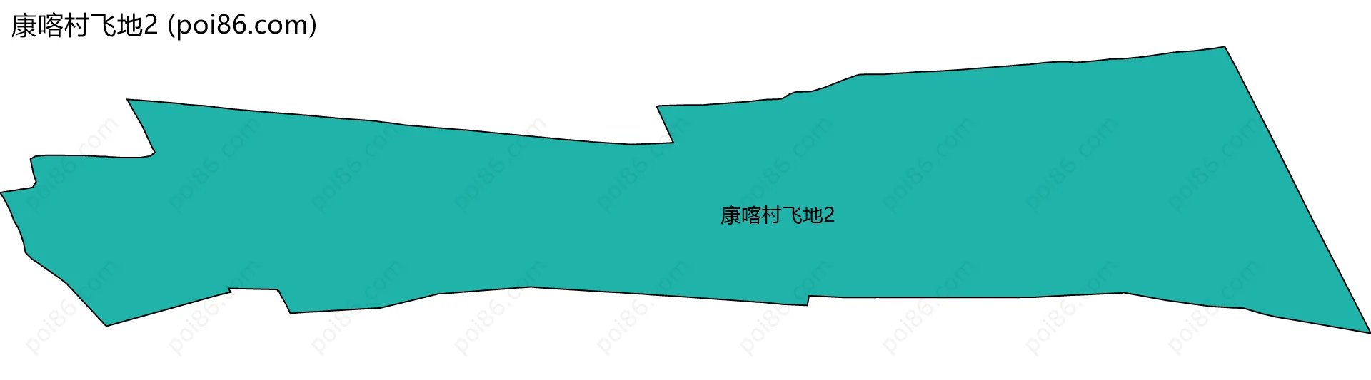 康喀村飞地2边界地图