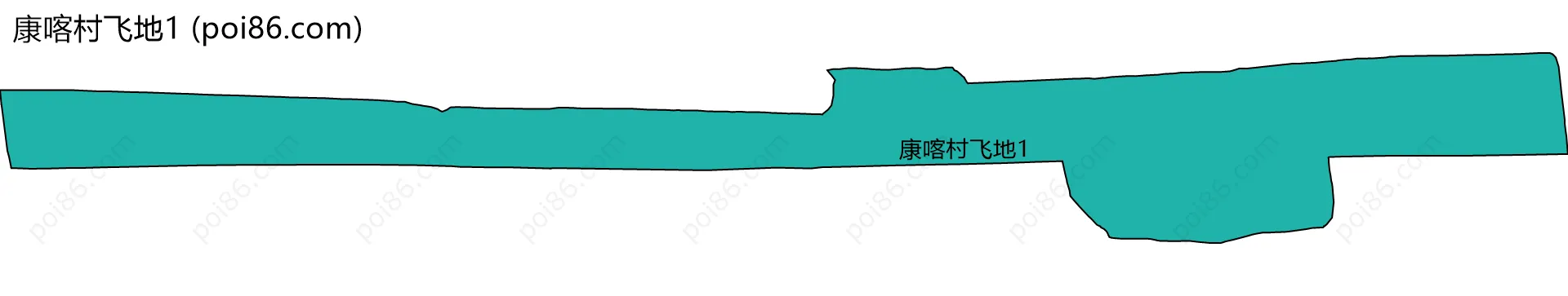 康喀村飞地1边界地图