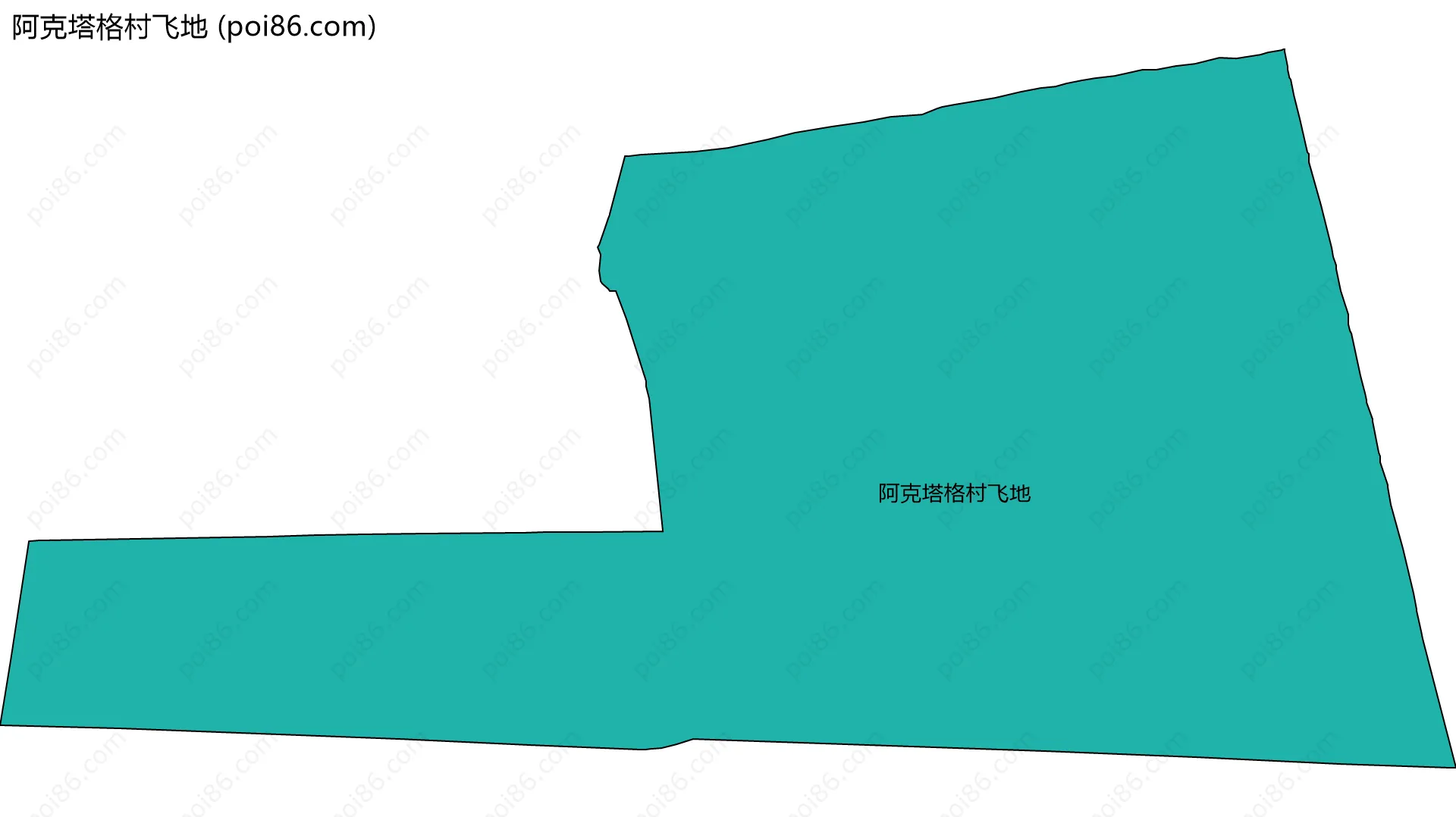 阿克塔格村飞地边界地图