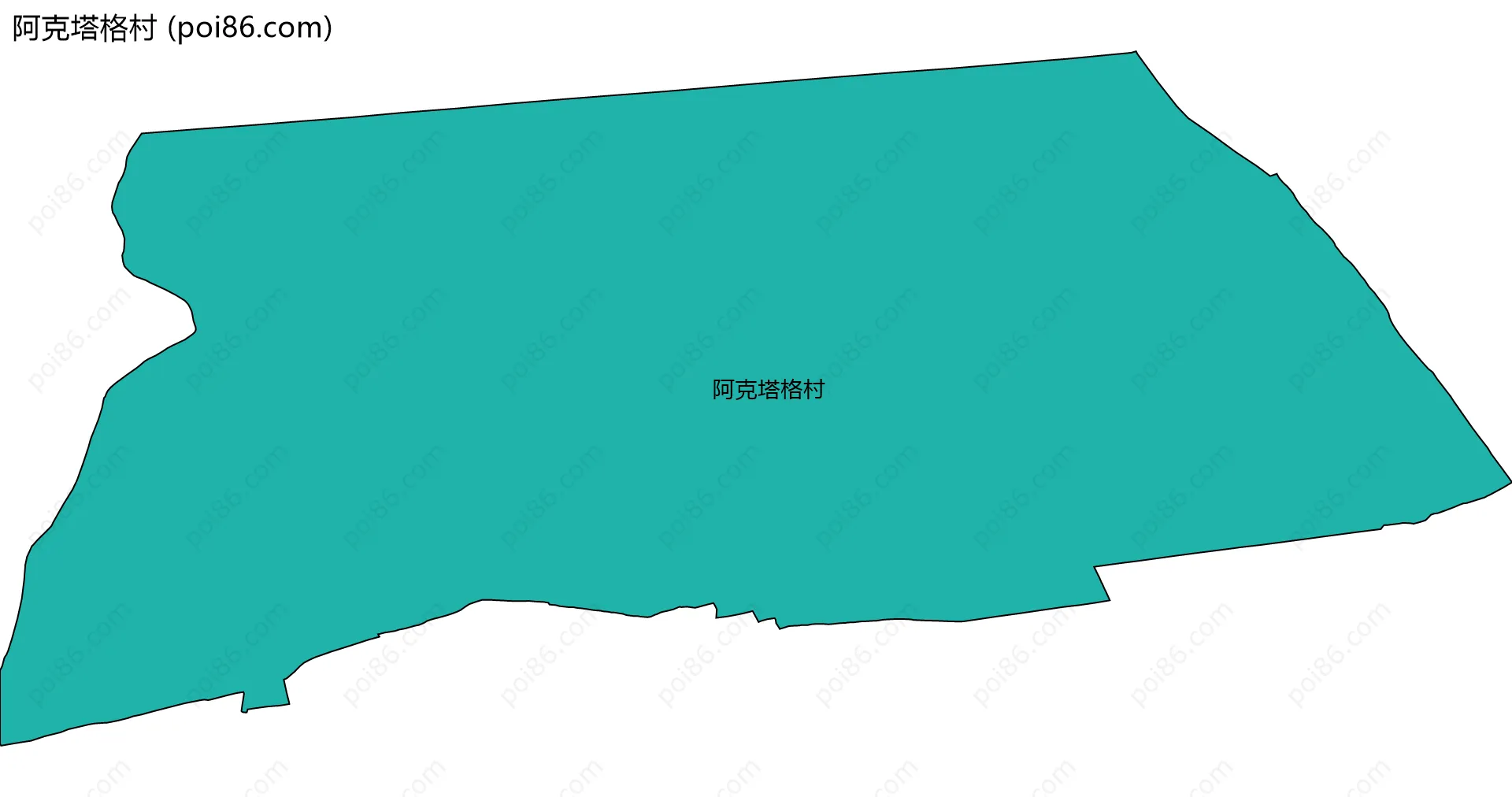 阿克塔格村边界地图