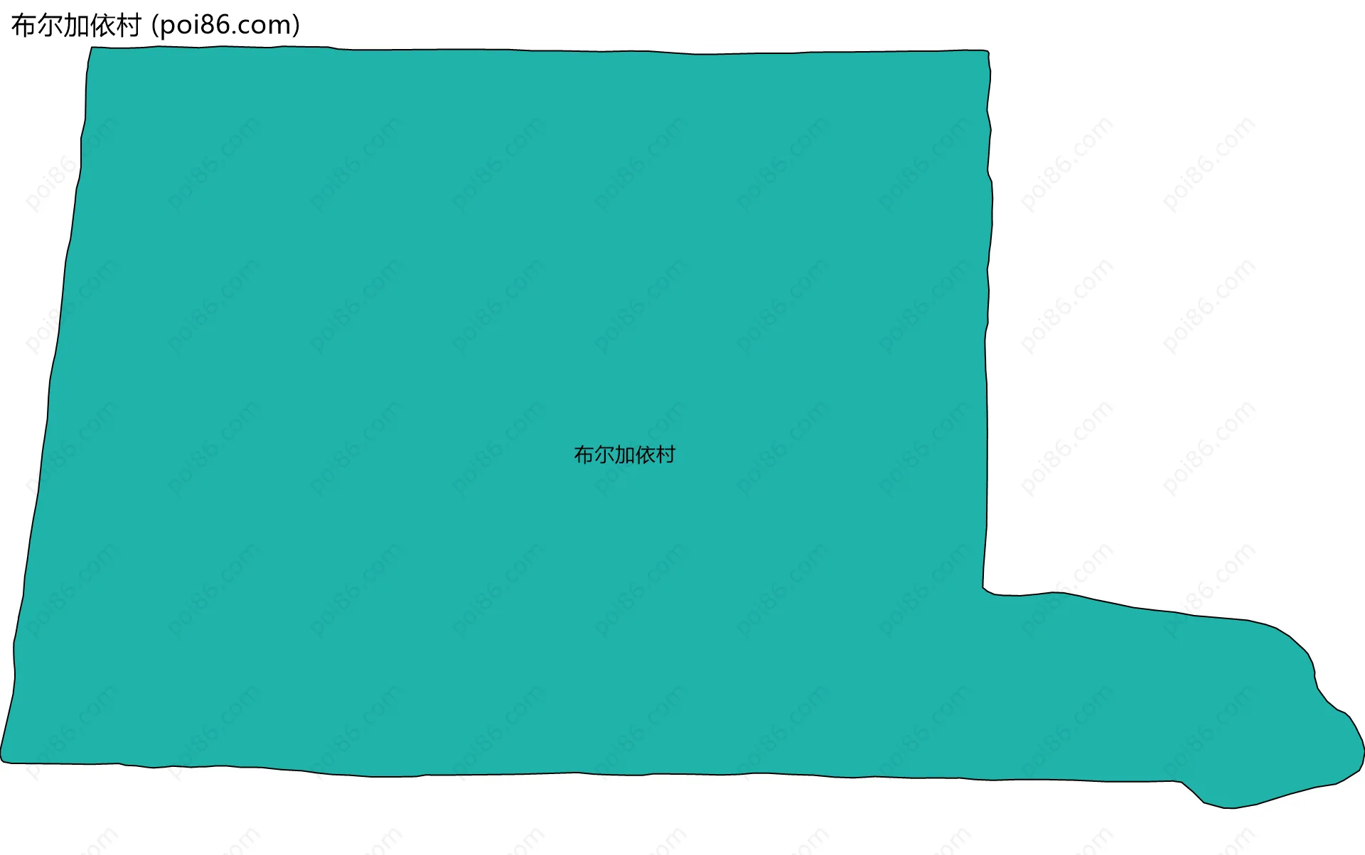 布尔加依村边界地图