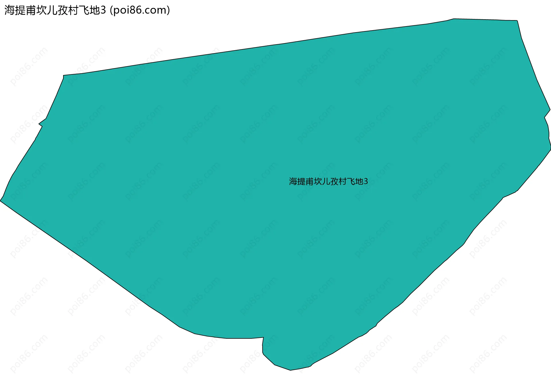 海提甫坎儿孜村飞地3边界地图