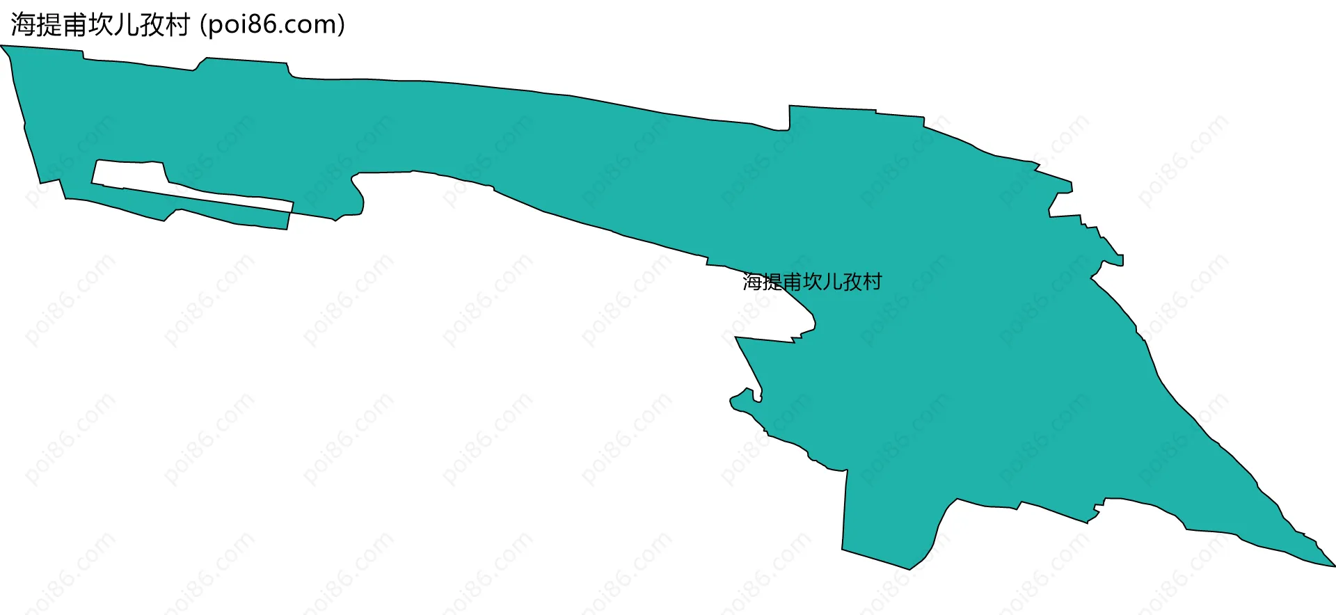 海提甫坎儿孜村边界地图