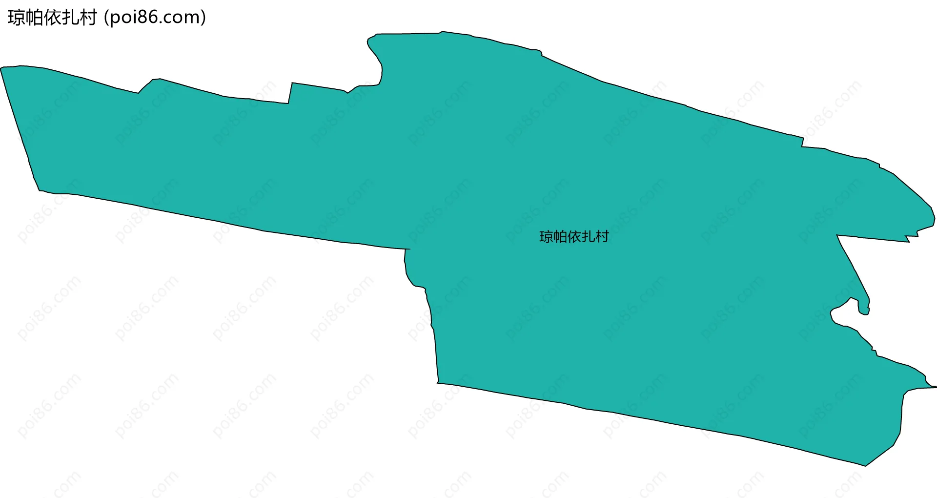 琼帕依扎村边界地图