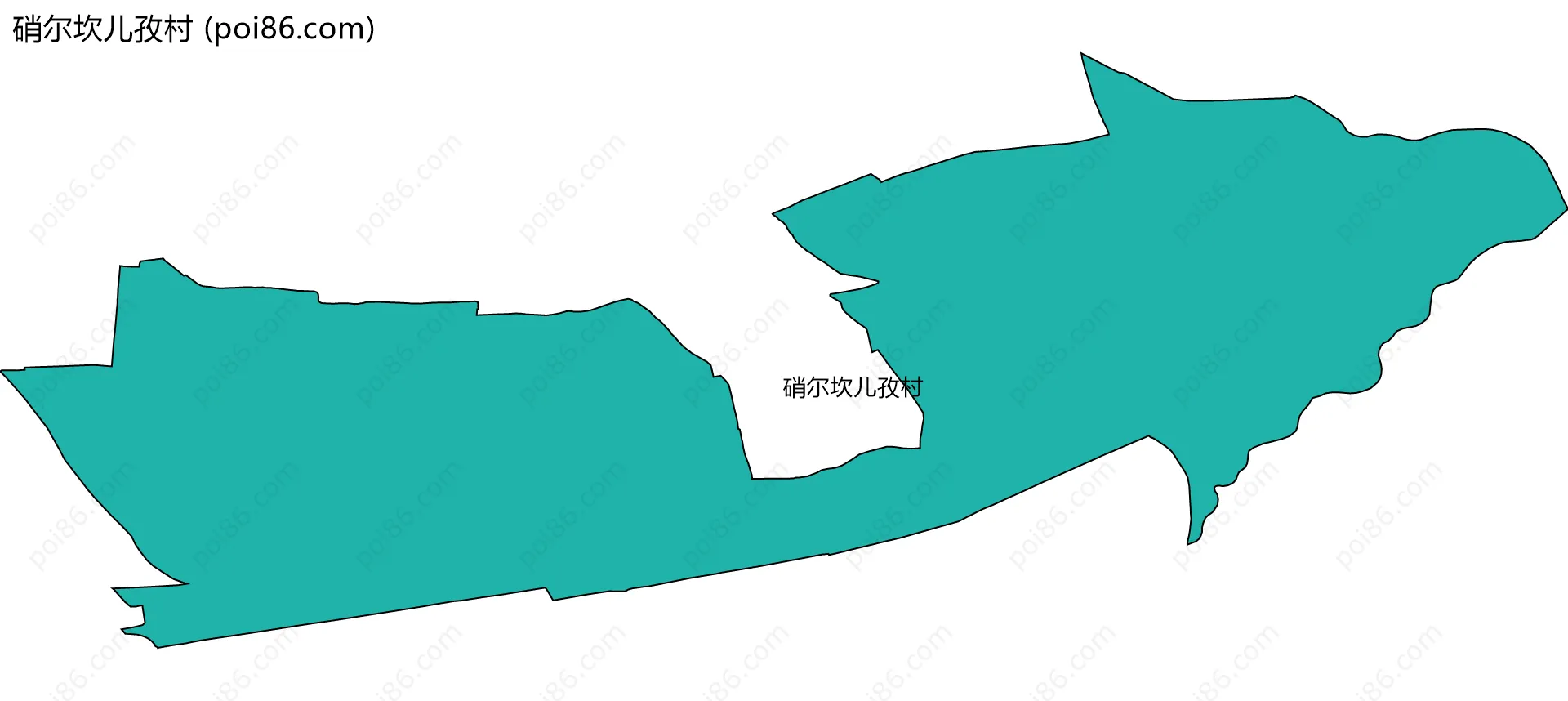 硝尔坎儿孜村边界地图