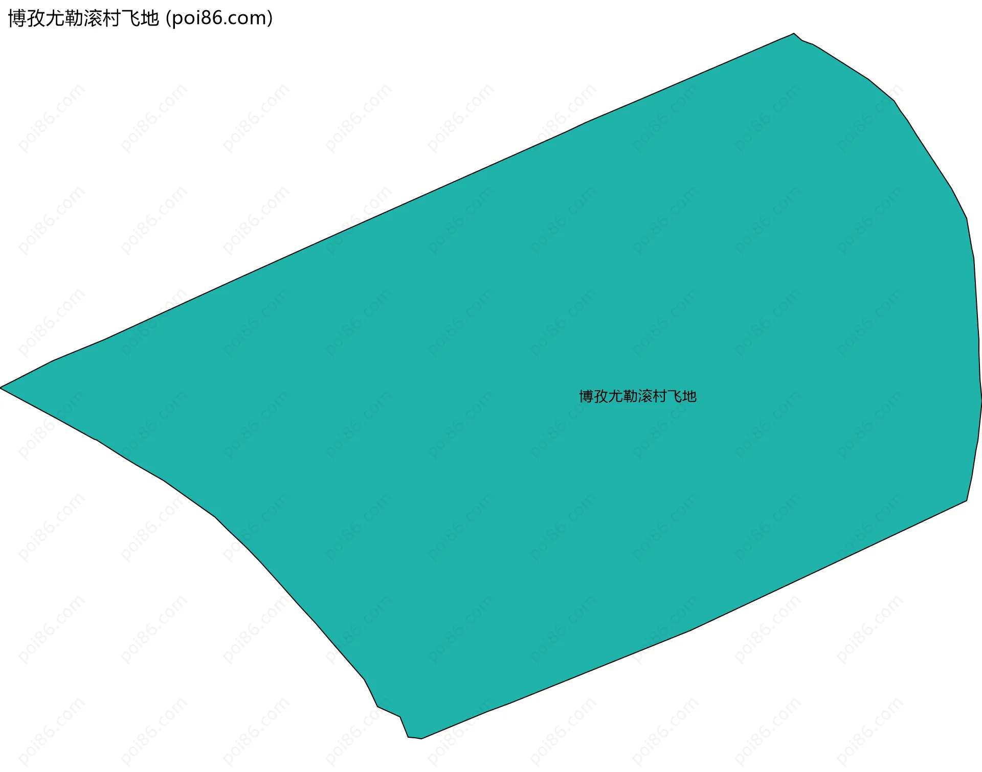 博孜尤勒滚村飞地边界地图
