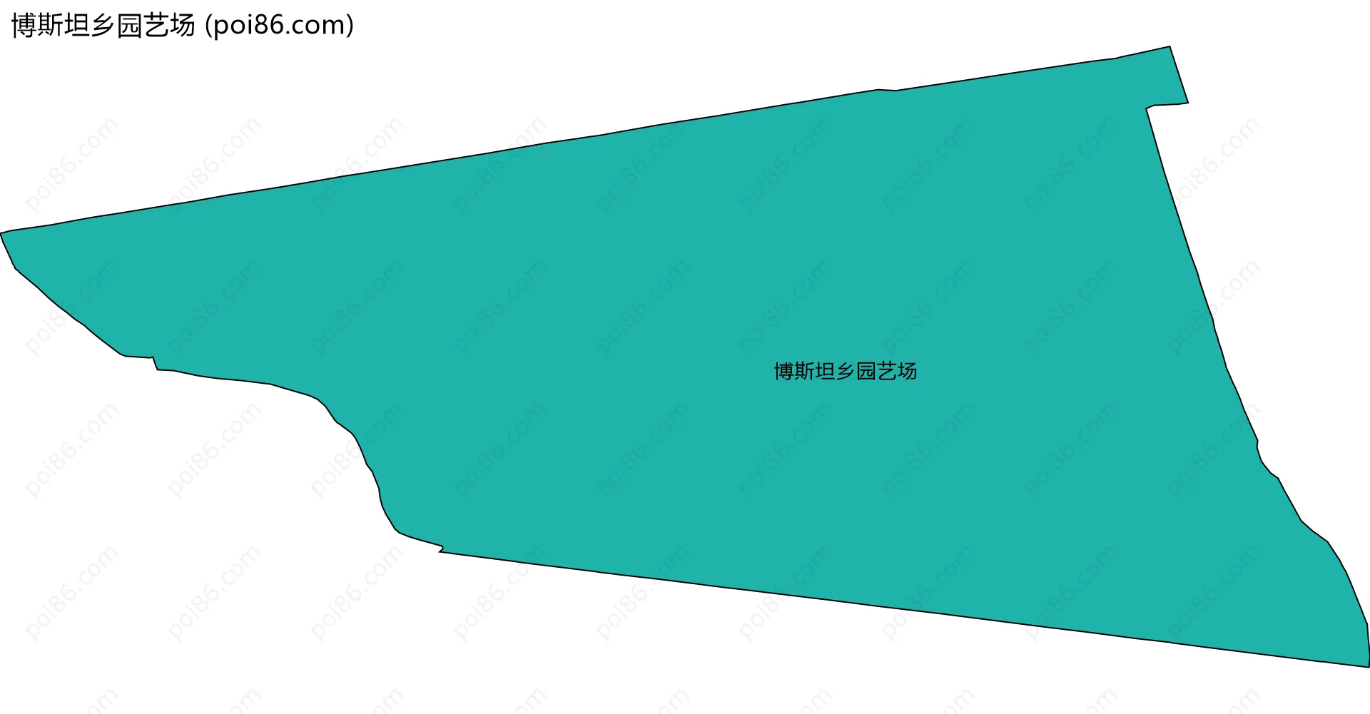 博斯坦乡园艺场边界地图