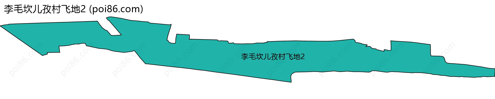 李毛坎儿孜村飞地2边界地图