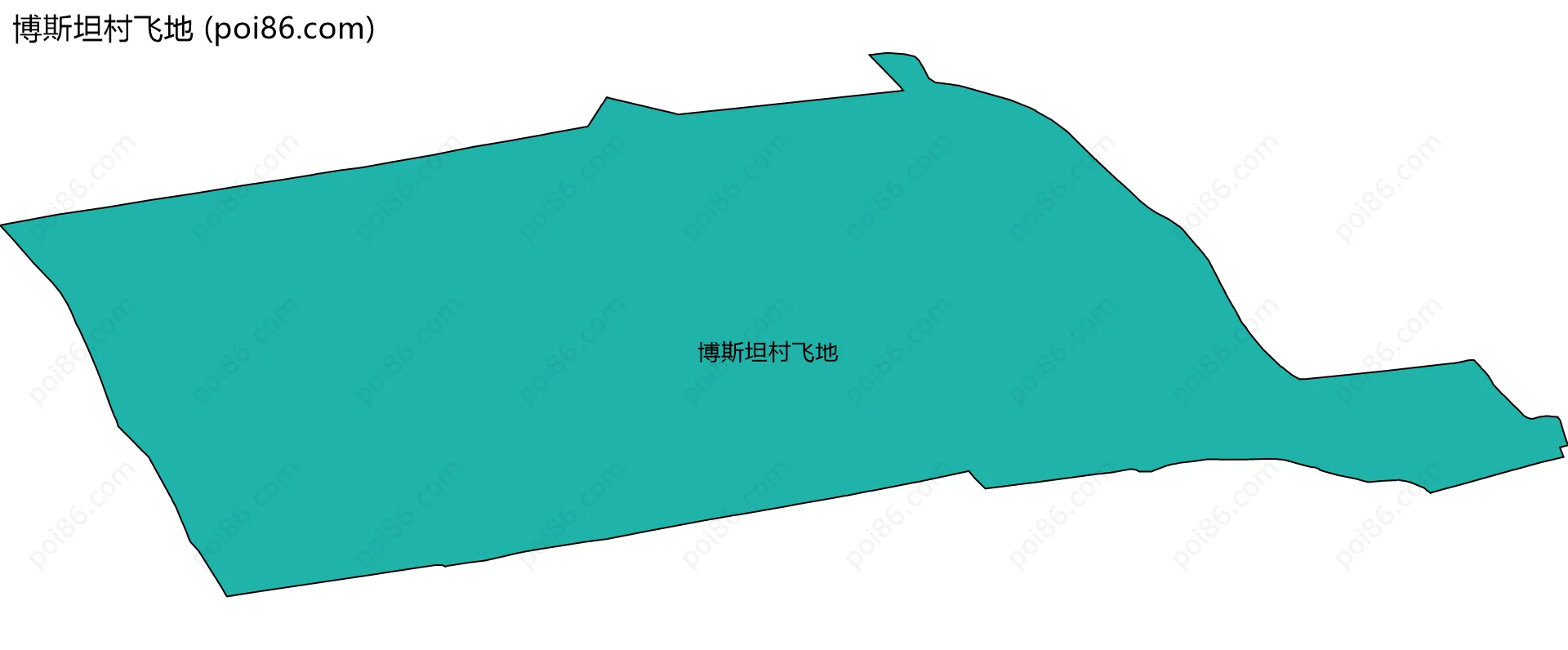 博斯坦村飞地边界地图