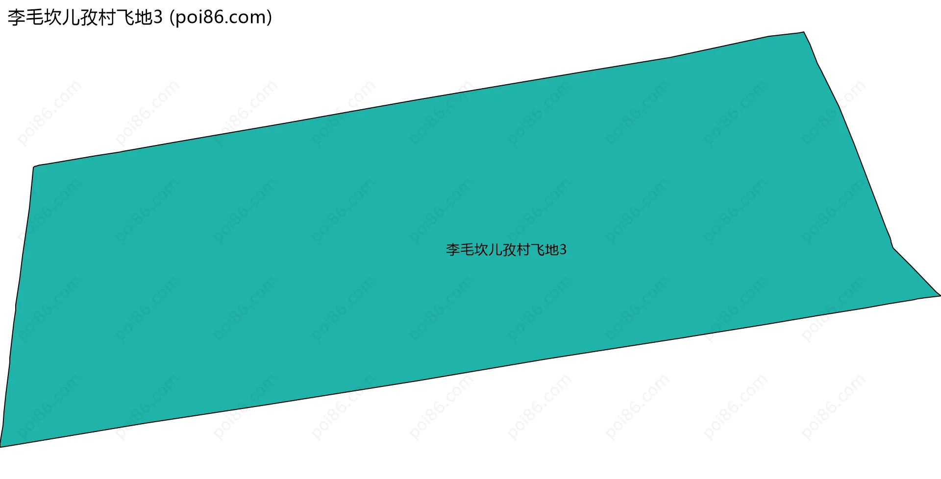 李毛坎儿孜村飞地3边界地图