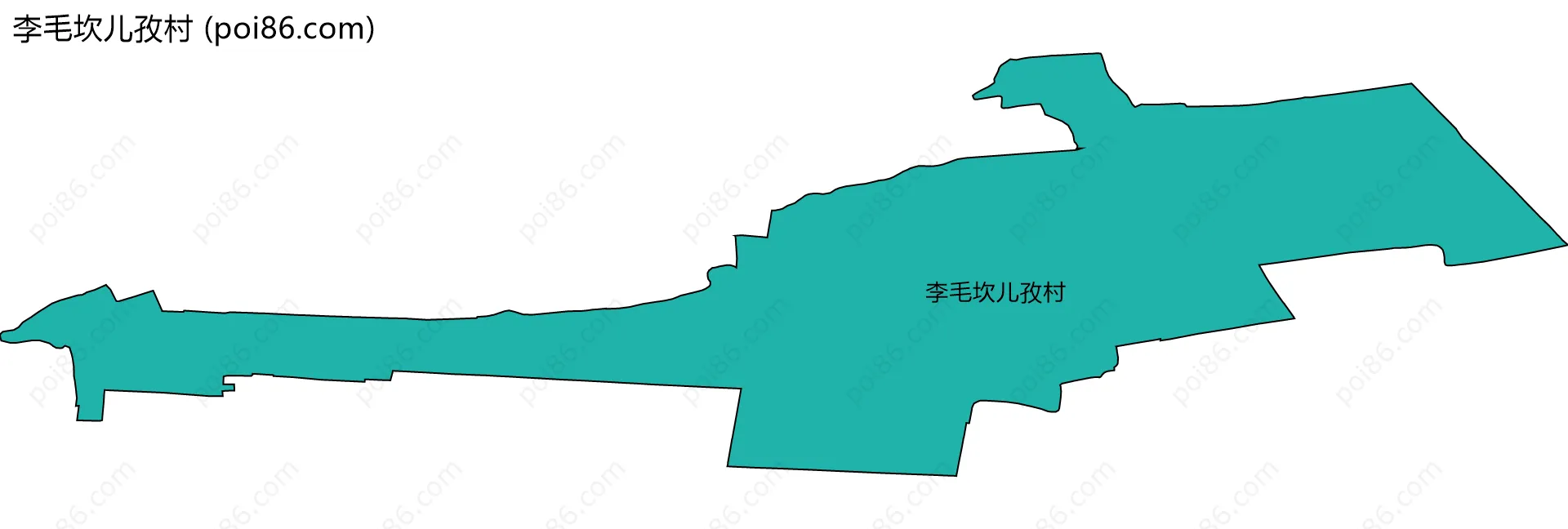 李毛坎儿孜村边界地图