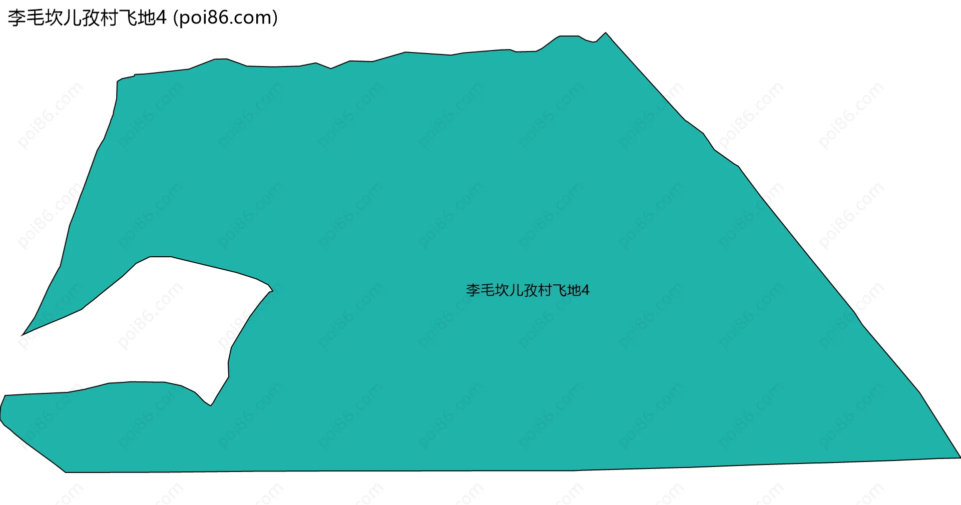 李毛坎儿孜村飞地4边界地图
