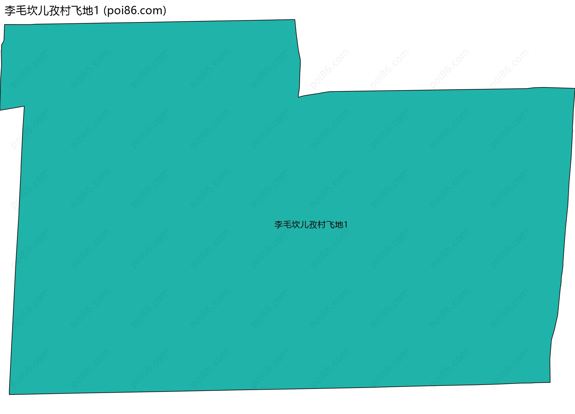 李毛坎儿孜村飞地1边界地图